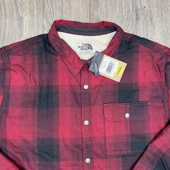 The North Face Campshire Fleece Shirt Size 3XL Mens Beetroot TNF $120 - Picture 2 of 12